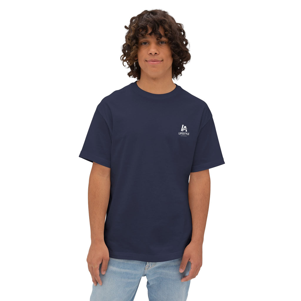 LA Lifestyle Minimal Logo Tee - Oversized Boxy T-Shirt