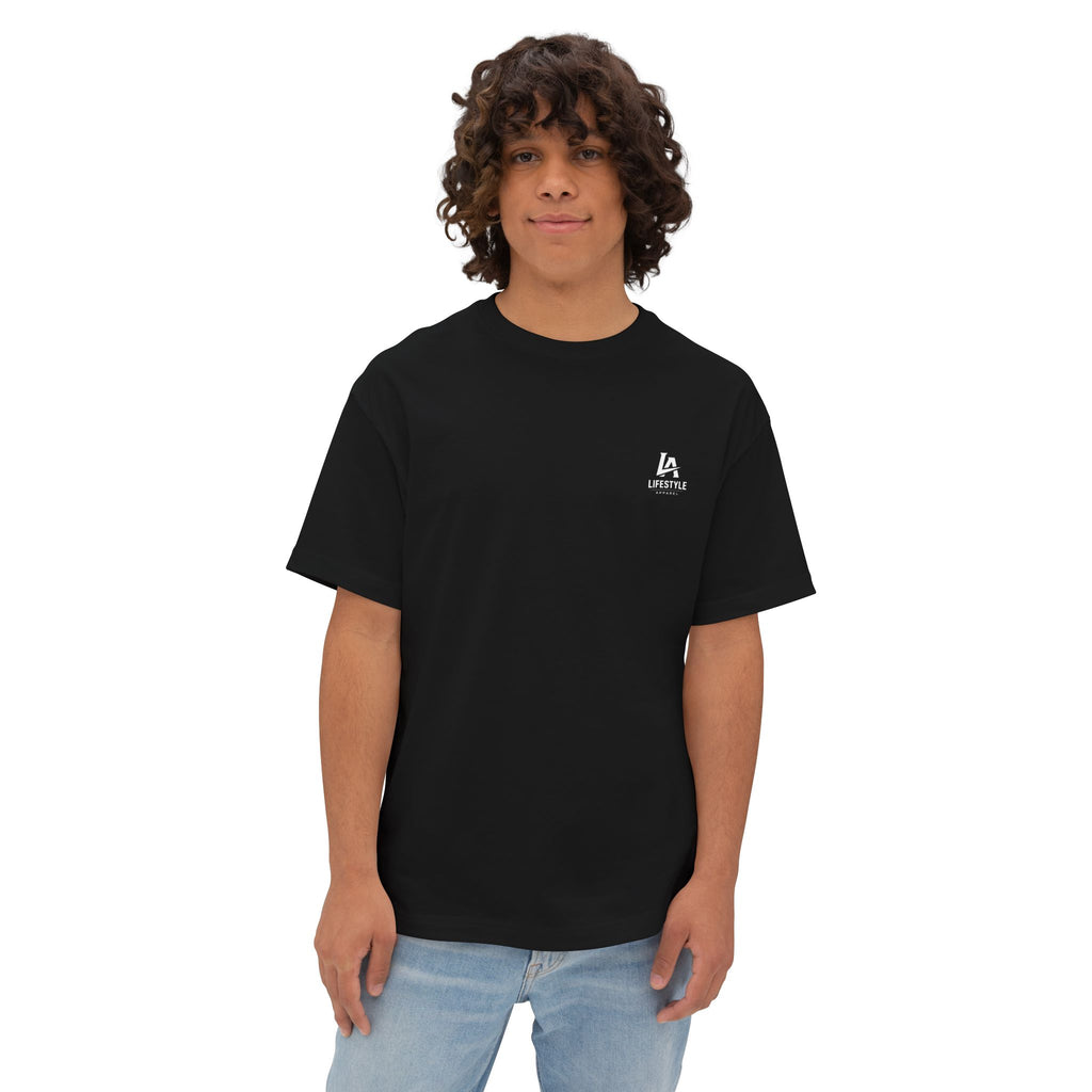 LA Lifestyle Minimal Logo Tee - Oversized Boxy T-Shirt