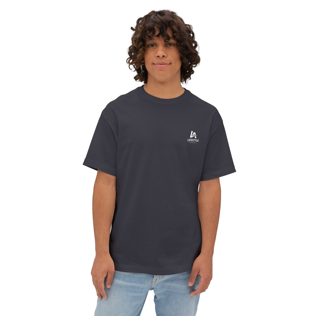 LA Lifestyle Minimal Logo Tee - Oversized Boxy T-Shirt