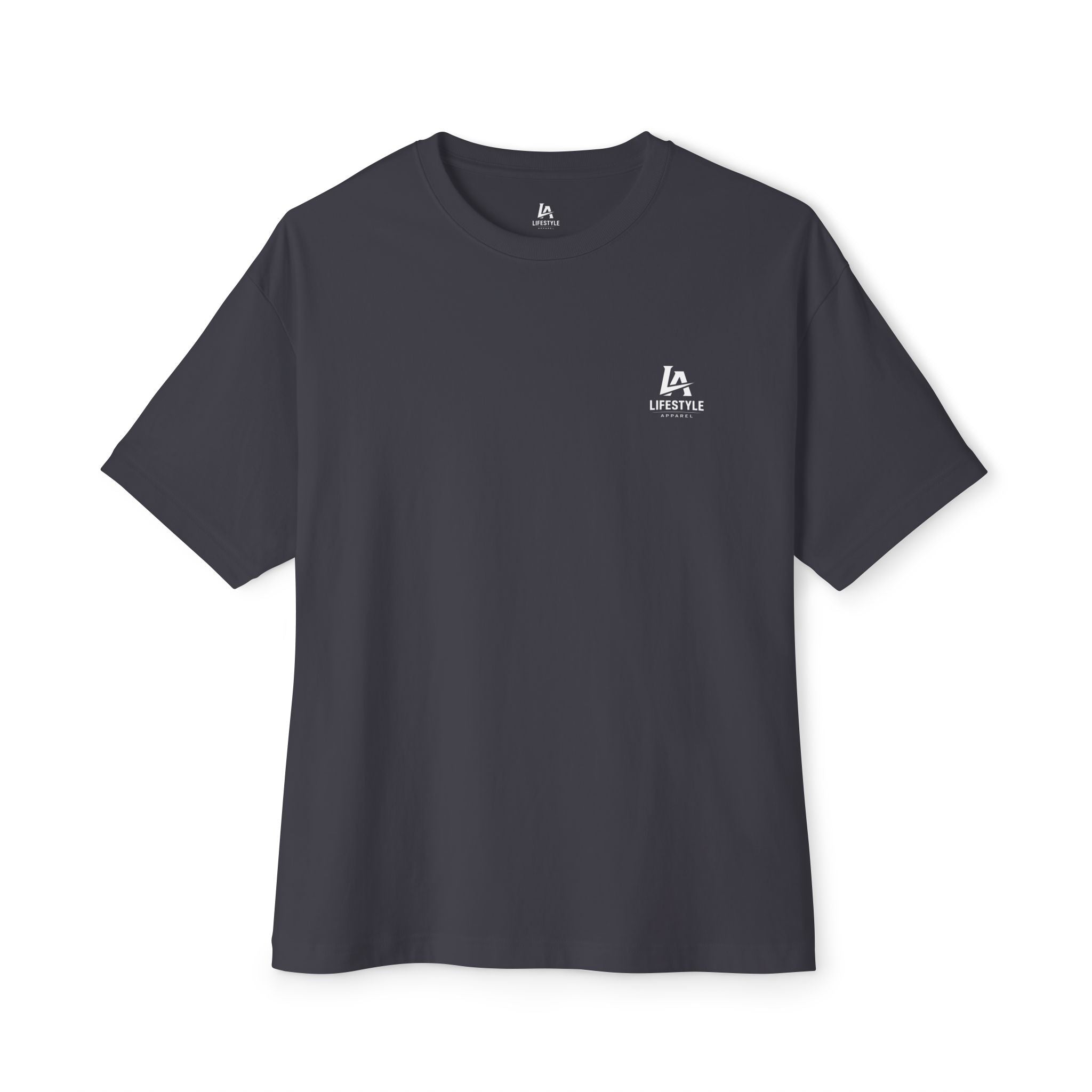 LA Lifestyle Minimal Logo Tee - Oversized Boxy T-Shirt