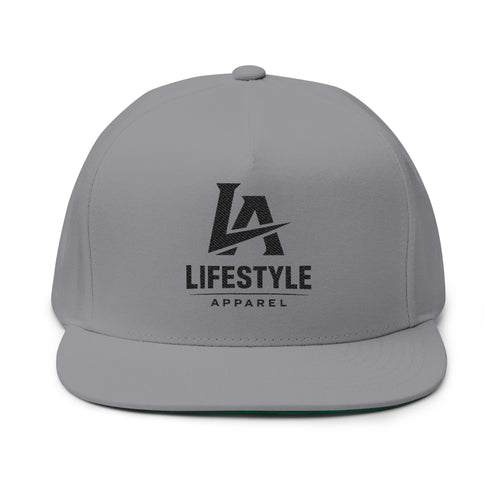 Embroidered LA Lifestyle Flat Bill Cap